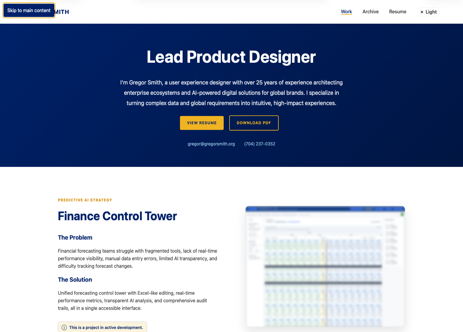 Close crop showing skip link in visible keyboard focus state
